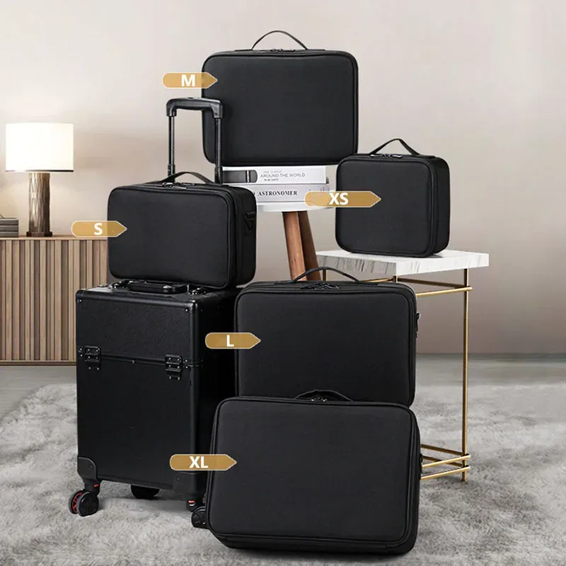 trousse à cosmétiques de grande capacité, boîte à outils de maquillage de manucure étanche, trousse de maquillage pour voyage, nouvelle trousse de maquillage professionnelle pour outils de tatouage