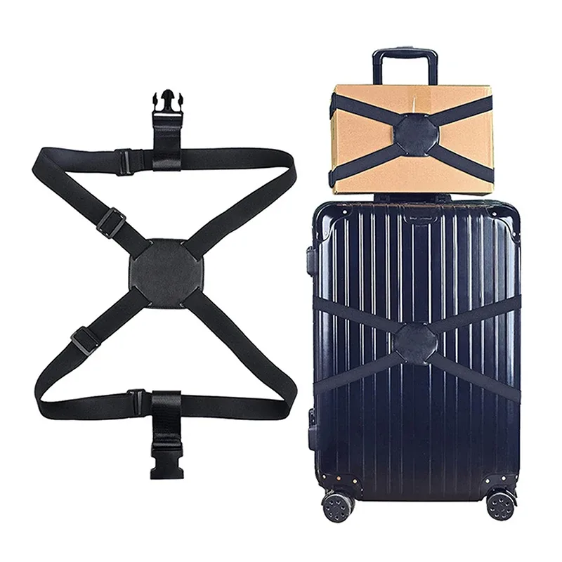 sangle de bagage élastique réglable, bande de fixation pour valise, sangle de fixation de bagages, ceinture de fixation antivol sécurisée pour le voyage