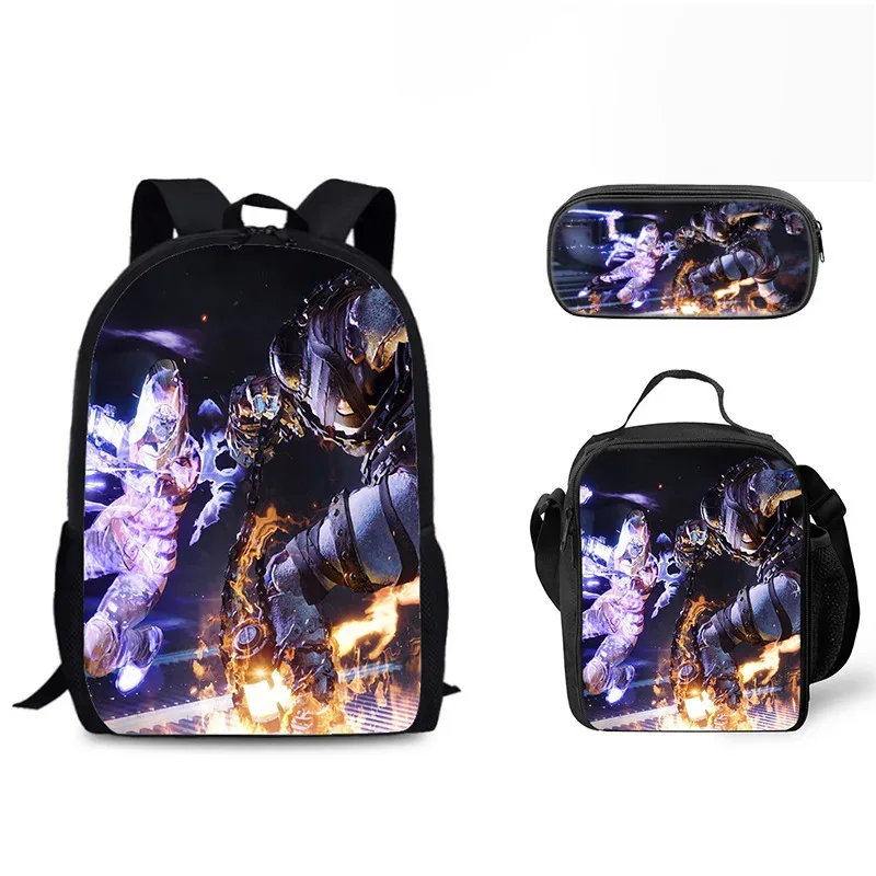 3 pièces ensemble forsaken gubby sac à dos pour les étudiants livre sac luch sac étui pécial forsaken gubby sac à bandoulière enfants cadeaux de noël