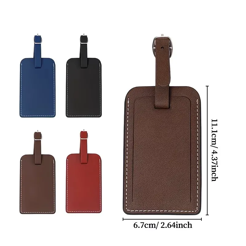 ensemble de porte-passeports et étiquettes à bagages en similicuir personnalisables, étiquettes à bagages, étiquettes à bagages en cuir gravées au laser, étiquettes à bagages personnalisées
