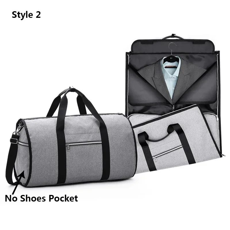 sac de voyage d'affaires pour hommes, sac de vêtement oxford étanche, sacs à bandoulière de grande capacité, rangement de bagages multi-poches