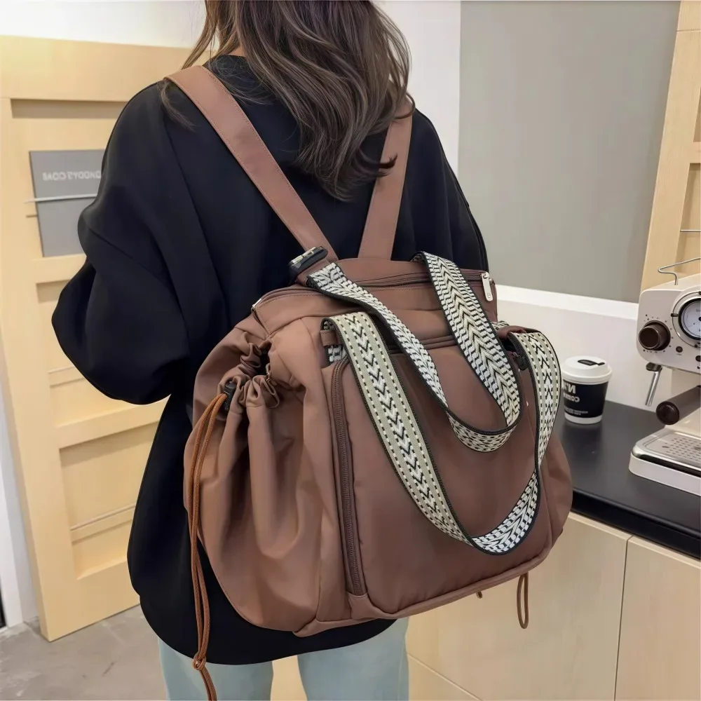 sac de rangement de voyage grande capacité léger multifonctionnel pour maman, sac à dos de sortie avec conception berceau, sac fourre-tout imperméable
