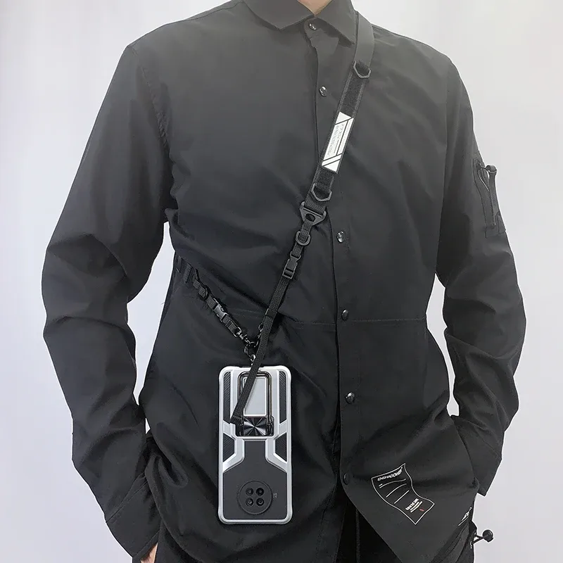 sangle de sac à bandoulière dulcrossbody multifonction, sangle de cou initiée à dégagement rapide, style techwear extérieur, appareil photo pour téléphone portable, 2025