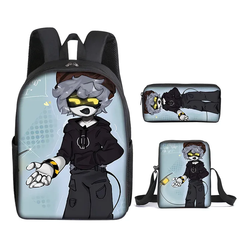 populaire jeune nouveauté meurtre drones impression 3d 3 pièces/ensemble étudiant sacs de voyage sac à dos pour ordinateur portable sac à dos sac à bandoulière trousse à crayons