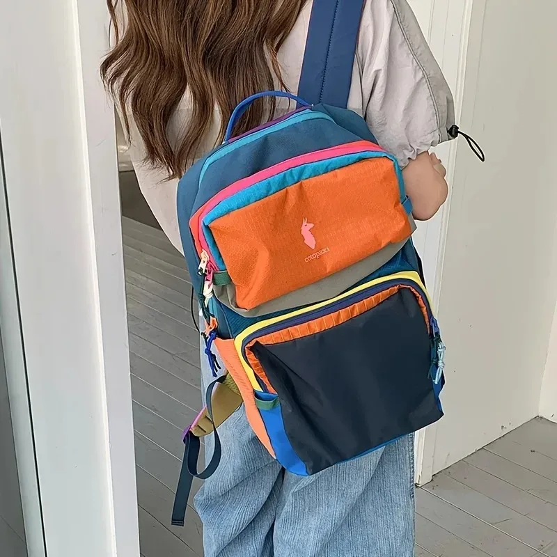 sac à dos alpaca multicolore, unisexe, léger, décontracté, sportif, pour affaires, randonnée, voyage, trajets quotidiens, montagne