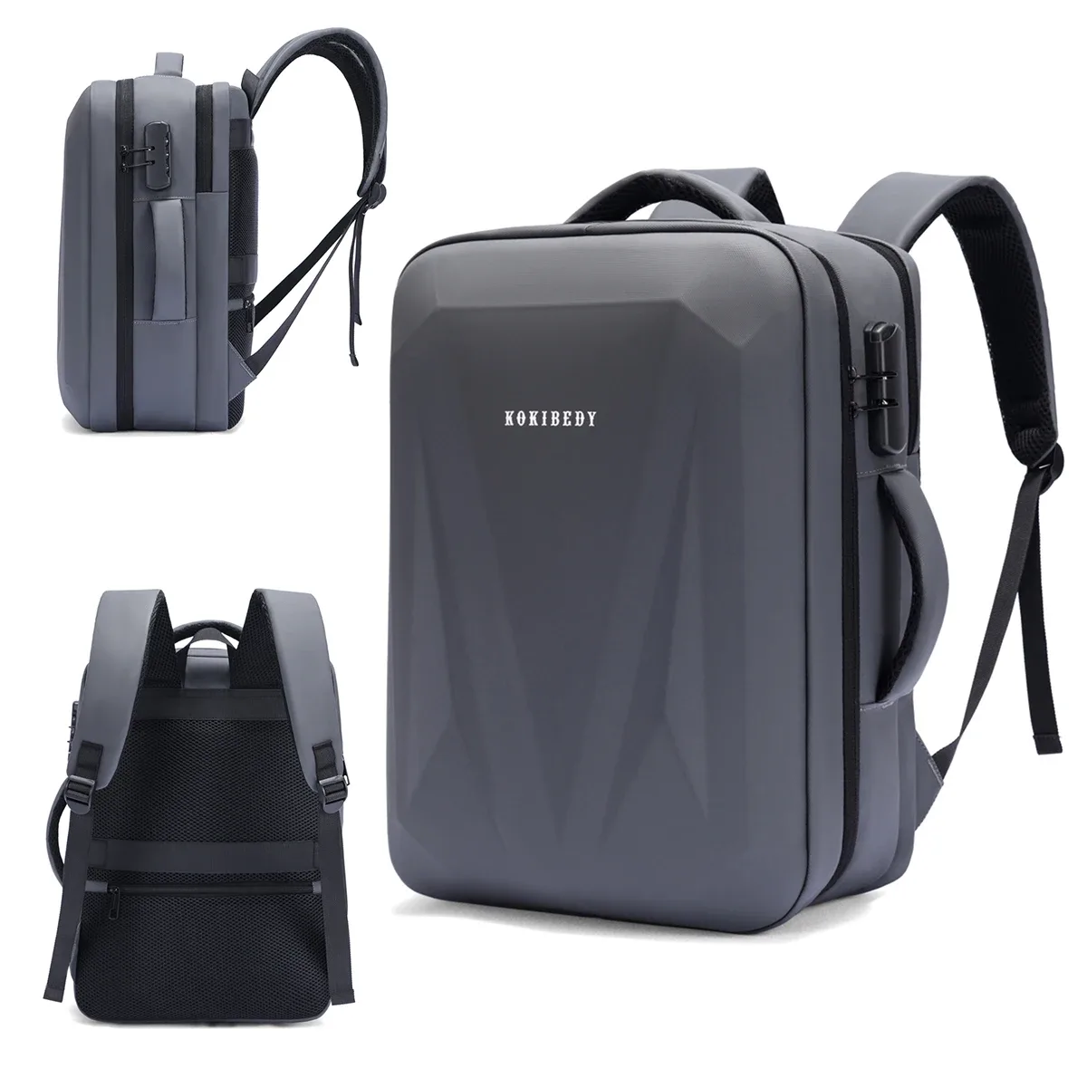 sac à dos pour homme avec protection par mot de passe, sac à dos de jeu à coque rigide, sac pour ordinateur portable de grande capacité, sac à dos haut de gamme pour les voyages d'affaires