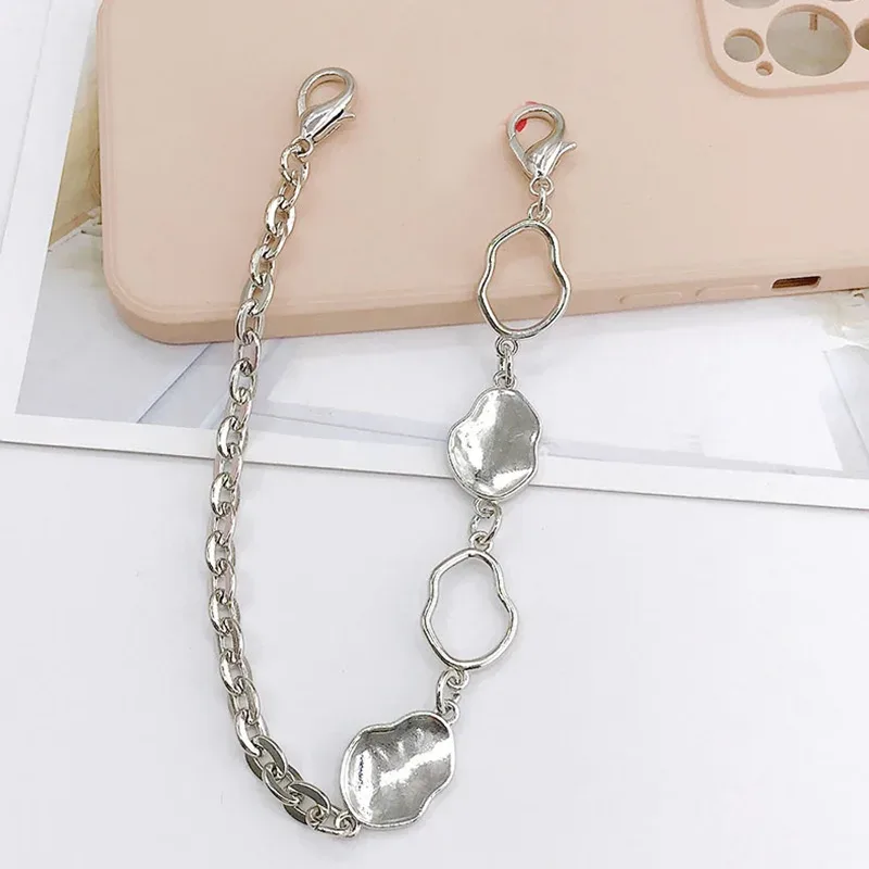 longue chaîne de sac à main en métal, poignée de remplacement, sac à main, sac à bandoulière, accessoires de chaîne or/argent/noir
