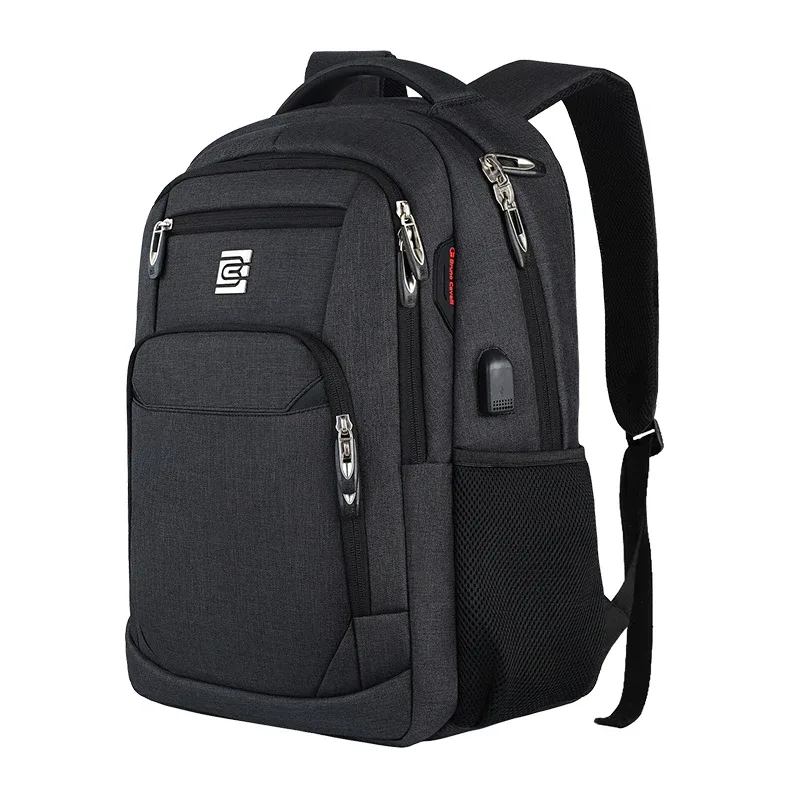 sac à dos pour ordinateur portable avec port de chargement usb, antivol, mince, durable, voyage d'affaires, sac d'école universitaire, femmes et hommes, 15.6 pouces, 17 pouces