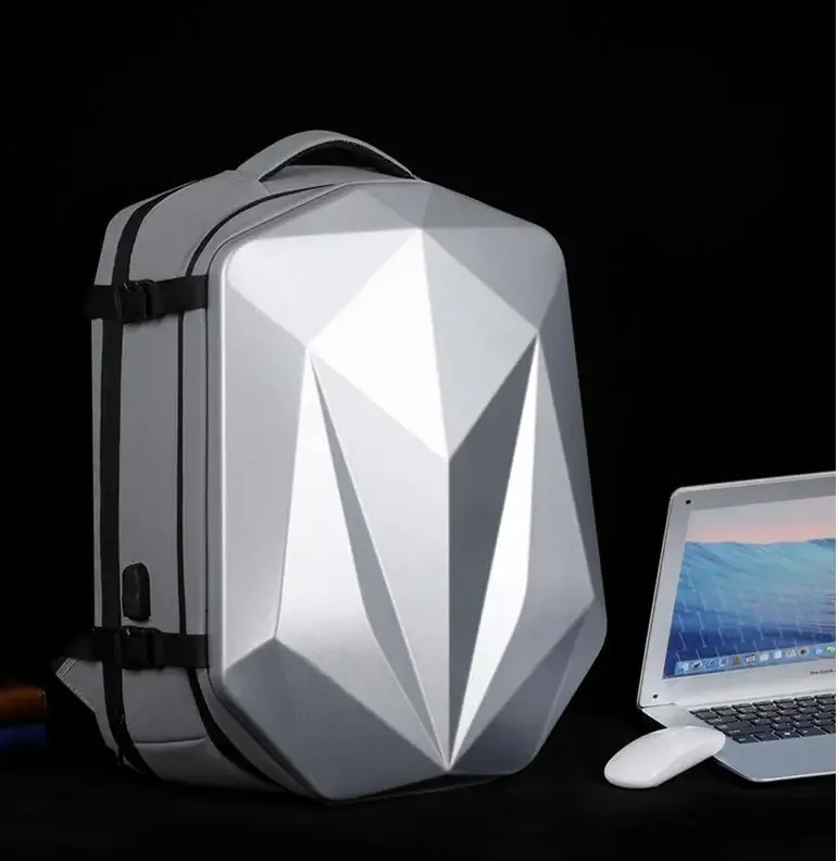 sac pour ordinateur portable de grande capacité, sac à dos à coque rigide pour casque de sport électronique pour moto, sac à dos antivol pour voyage d'affaires de 18 pouces