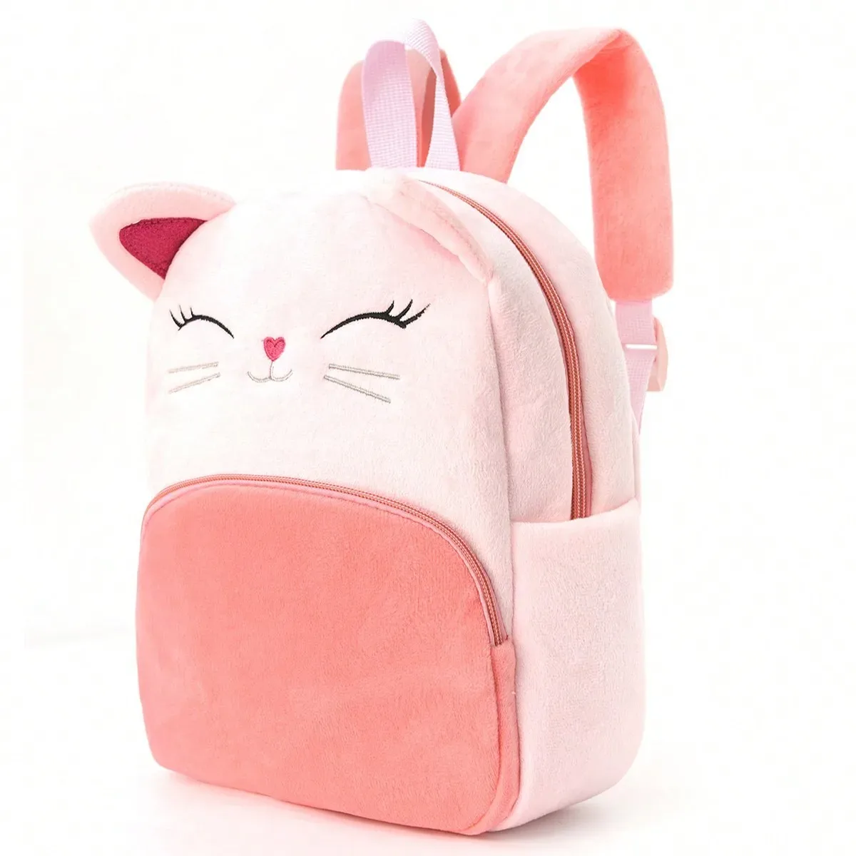 Sac à dos pour enfants en peluche multicolore à motif animal, idéal pour la vente en gros transfrontalière et les stands de rue, parfait pour la maternelle