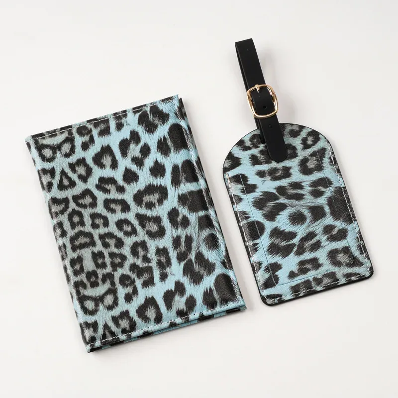 housse de protection pour passeport à imprimé léopard, porte-passeport de voyage, portefeuille en cuir pu, étui pour cartes, sac de rangement de voyage unisexe, cadeau