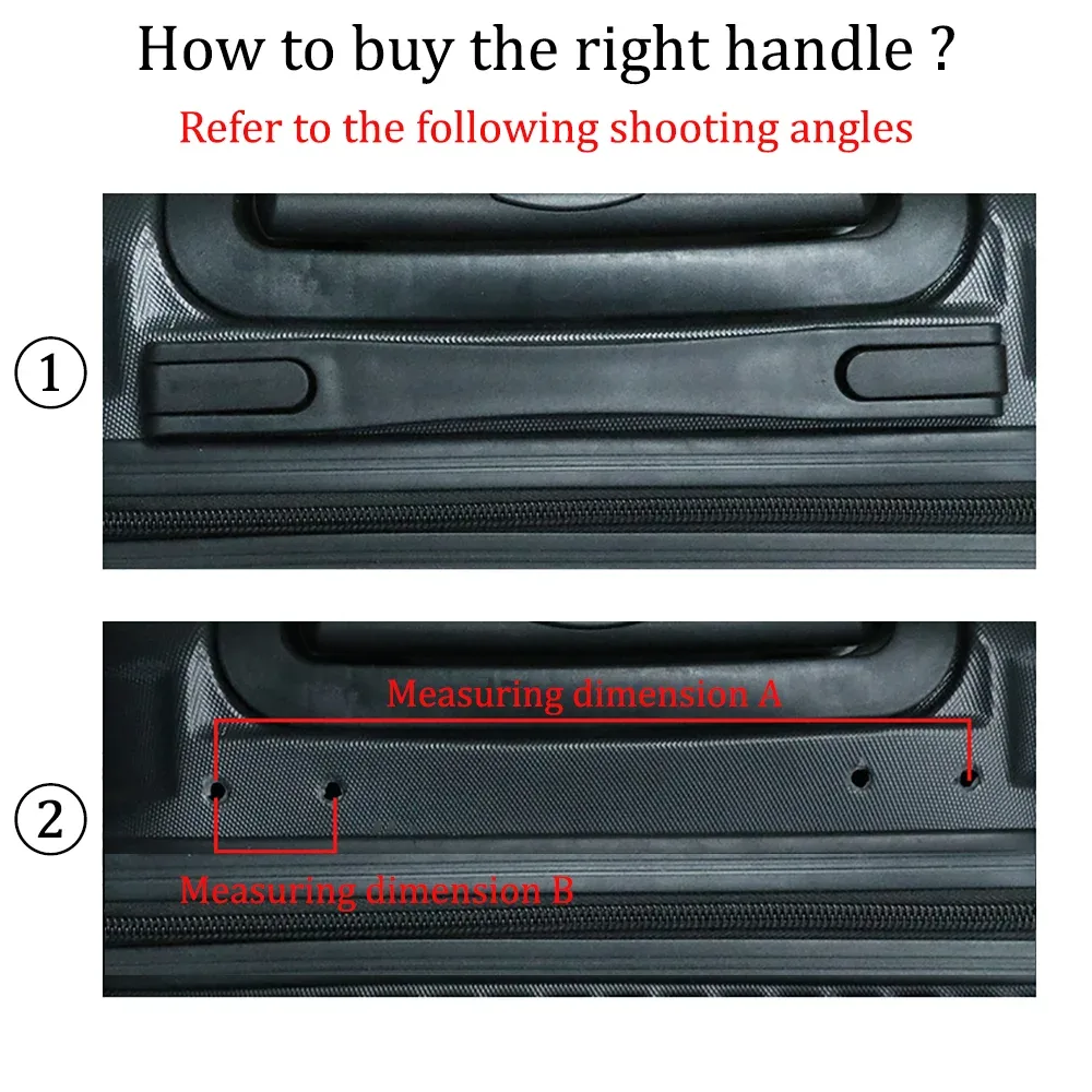 poignées accessoires valises à roulettes réparation de bagages poignée générale étui à cosmétiques poignées de remplacement détachables accessoires