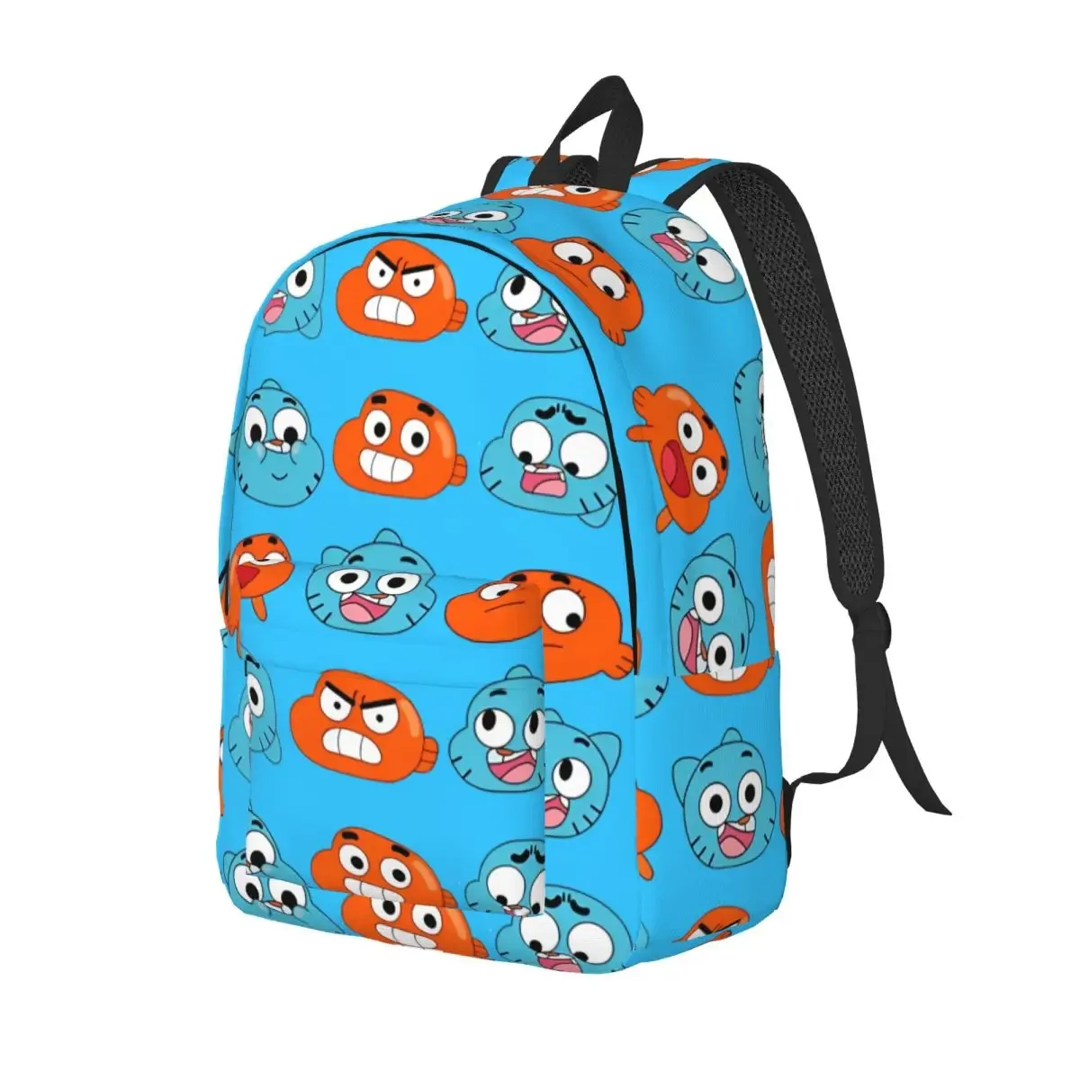 gumball pixel art modèle sac à dos pour hommes femmes étudiant randonnée sac à dos comédie incroyable monde de gumball ordinateur portable sacs en toile