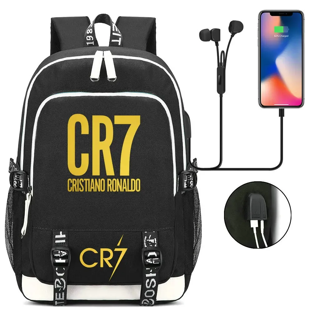 sac à dos camouflage cr7, sac d'école pour adolescents, filles, garçons, femmes, hommes, étudiants du secondaire, grand sac pour ordinateur portable, mochilas