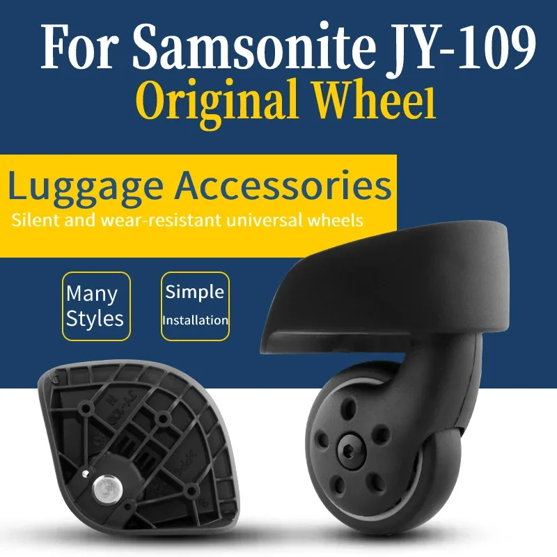 roulettes de remplacement universelles pour valise samsonite jy-109, accessoires de réparation pour valise, roulettes silencieuses