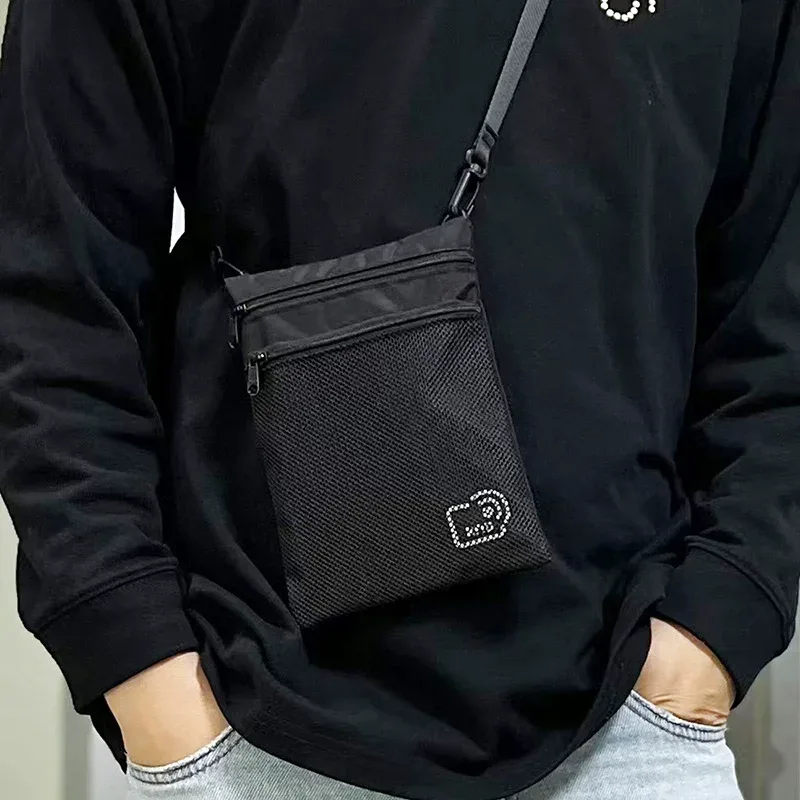 rfid – porte-carte de crédit pour hommes, portefeuille de passeport de voyage, pochette de cou, sac messager c