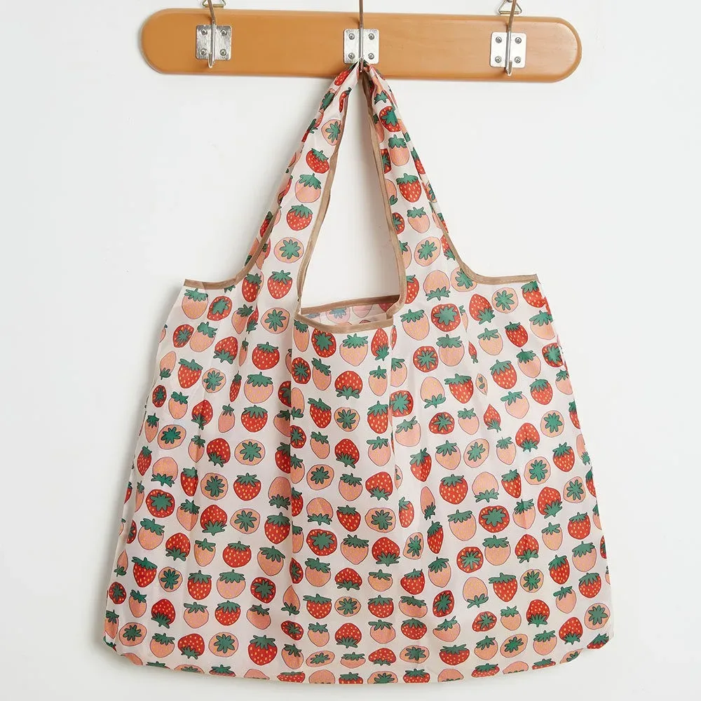 sac d'épicerie pliable en nylon de grande capacité, sac fourre-tout de style japonais, portable, réutilisable, écologique, sac à main imperméable