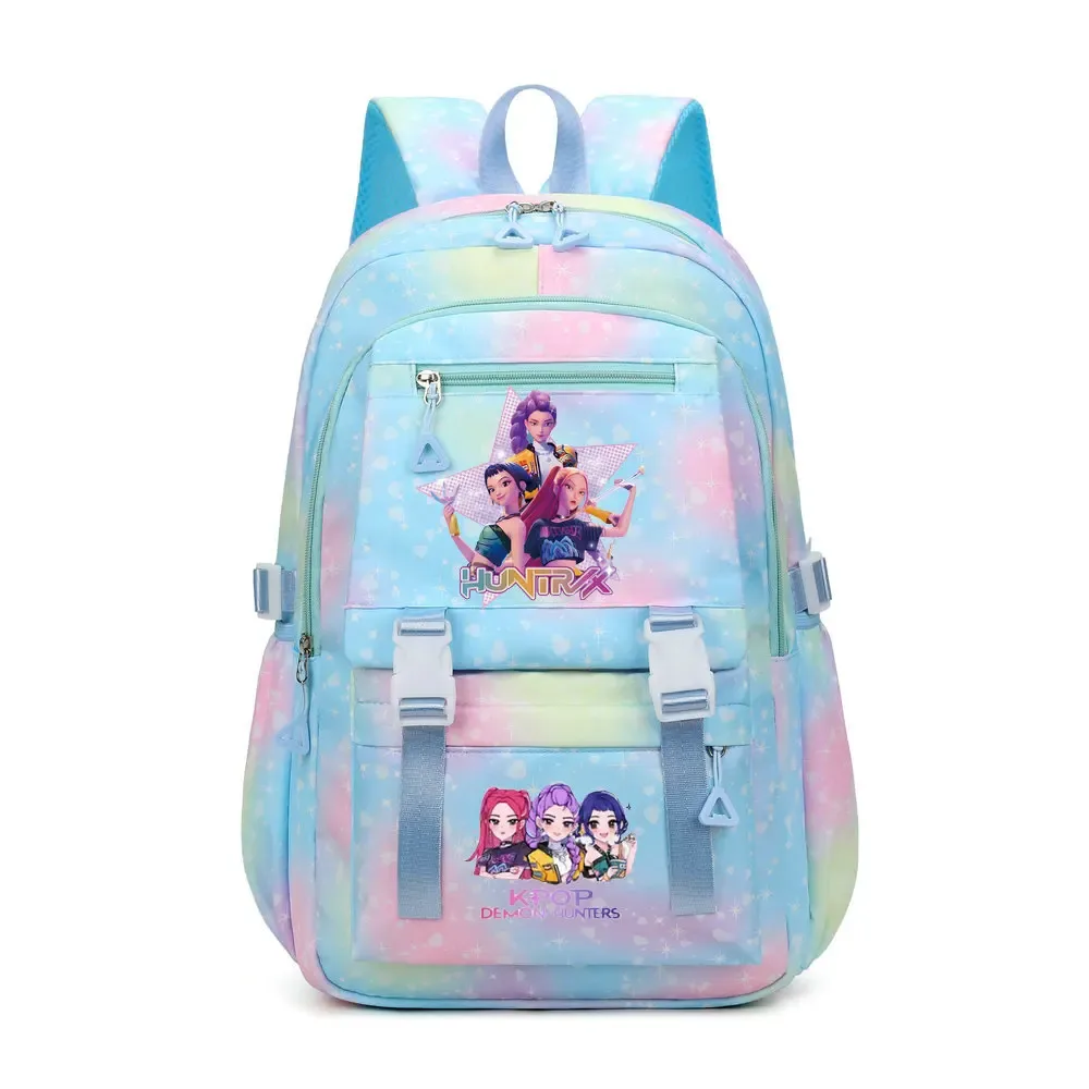 sac à dos kpop demon hunters en toile pikachu pour garçons, filles, adolescents, sac d'école, sac à dos pour hommes et femmes, sacs de voyage mochilas