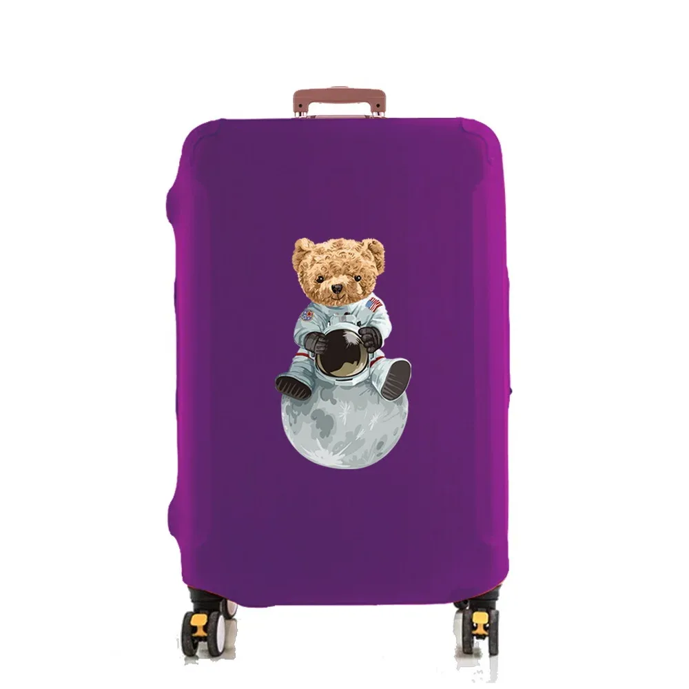 housse de protection pour bagages, protection de valise, ours de lune, élasticité épaisse, housse anti-poussière, étui de protection anti-rayures, manchon de chariot de 18 à 32 pouces
