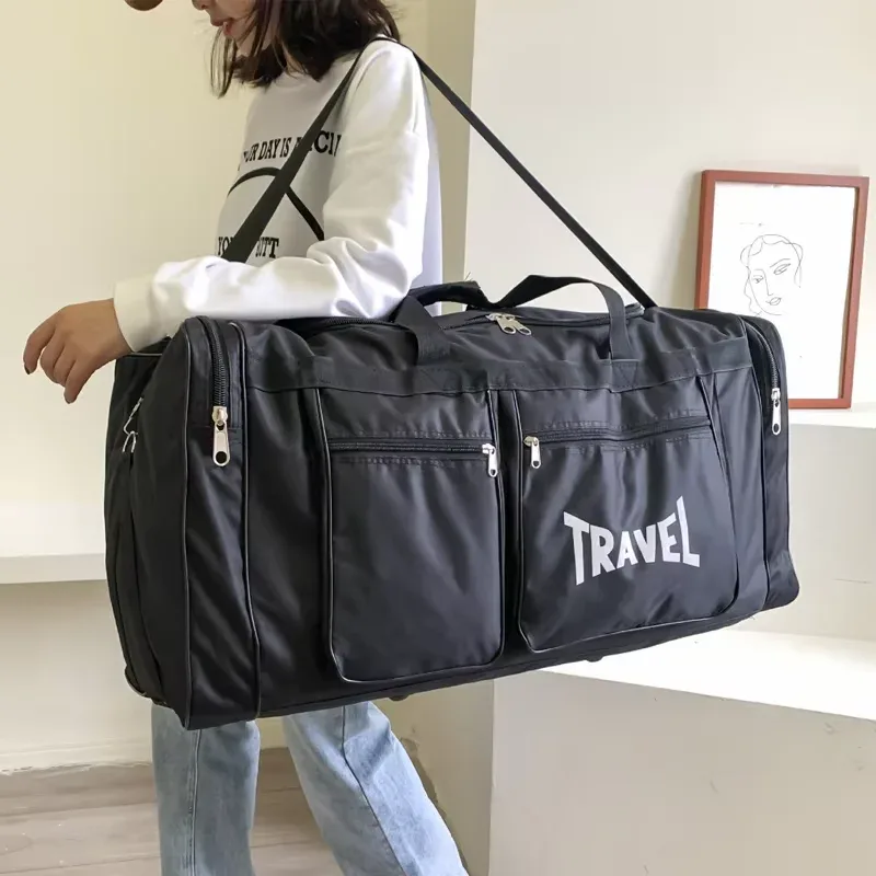 sac de voyage homefish pliable grande capacité, imperméable, pour affaires et sport, résistant à l'usure, sac de sport multifonction portable