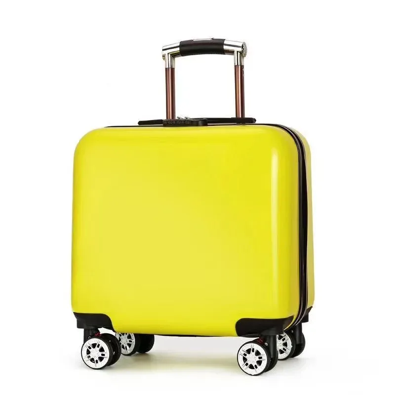 valise de chariot d'étudiant étanche de 18 pouces avec serrure à combinaison valise pour enfants avec bagage de voyage d'embarquement de roue universelle