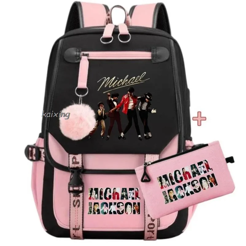 nouveaux sacs à dos king of pop, sac d'école pour garçons et filles, sac à dos pour ordinateur portable, pour adolescents, filles, femmes, imprimé, mochila escolar, cadeau de vacances