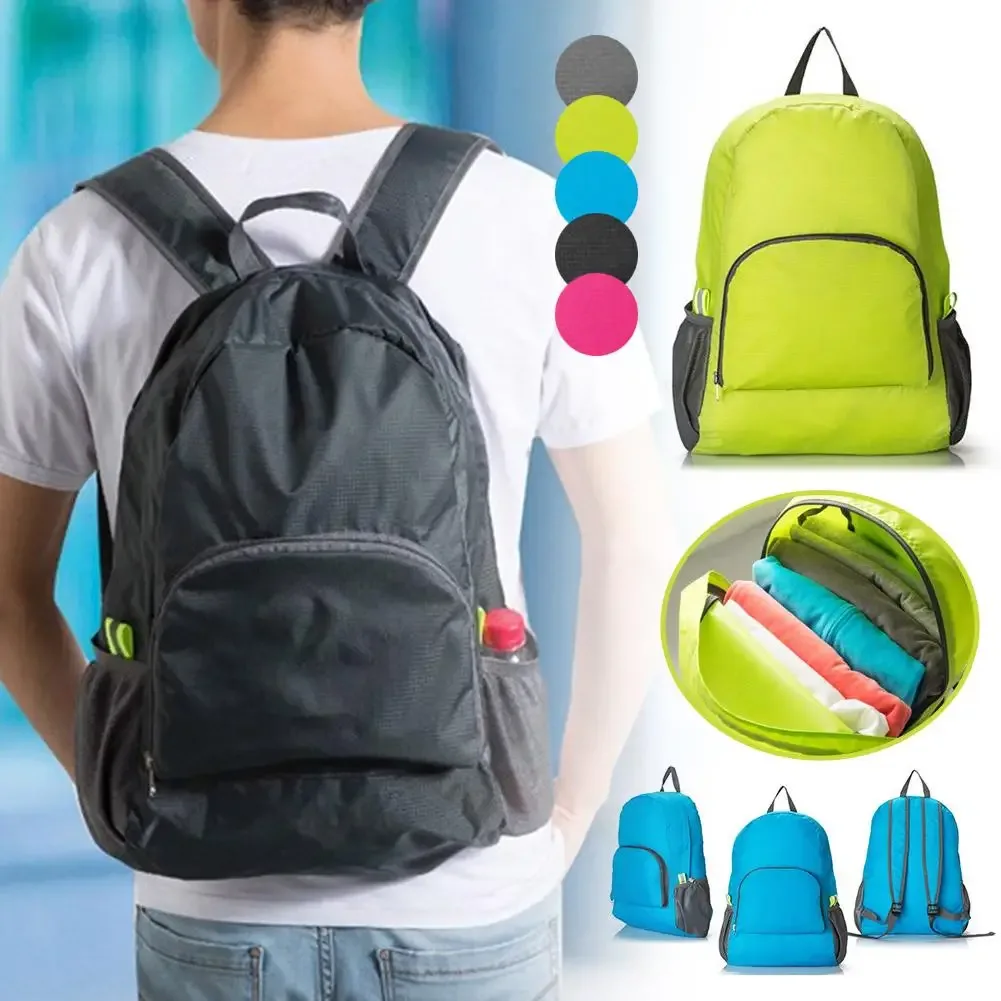 sac à dos de voyage pliable imperméable de grande capacité, ultra-léger en nylon, pour la randonnée en montagne, les sports et les voyages