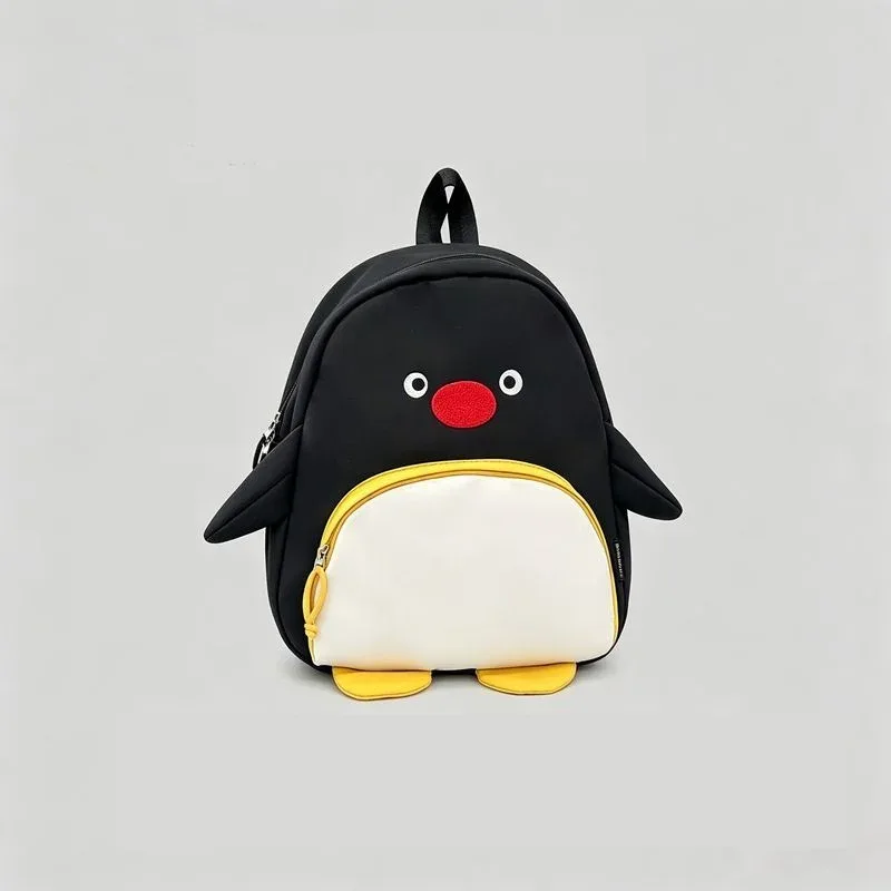 sac à dos mignon en forme de pingouin 3d pingu - sac à dos en nylon résistant à l'eau, sac léger pour ordinateur portable de 13 pouces, sac d'école kawaii pour femme