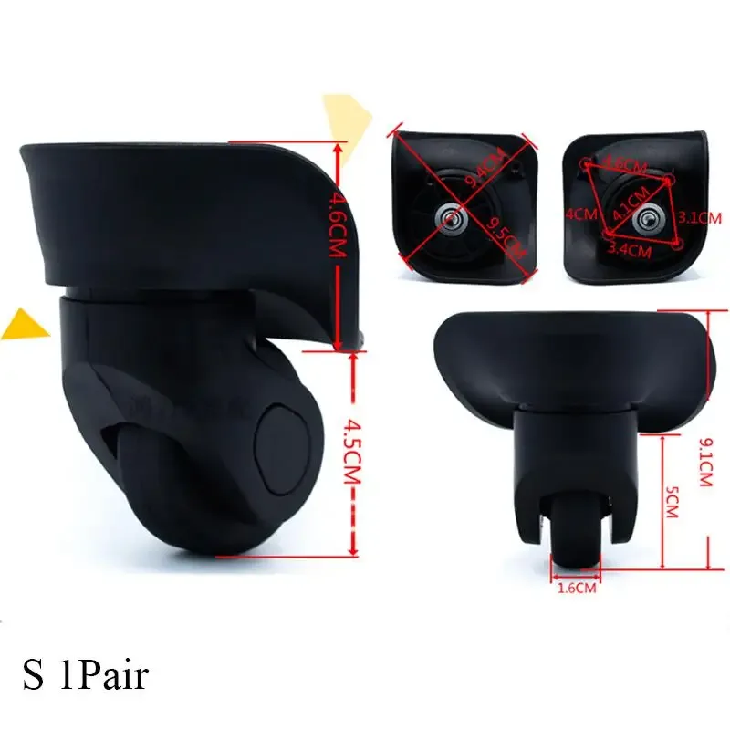 roue de remplacement universelle pour valise de voyage, accessoires de valise, roue de valise en caoutchouc de haute qualité résistante à l'usure