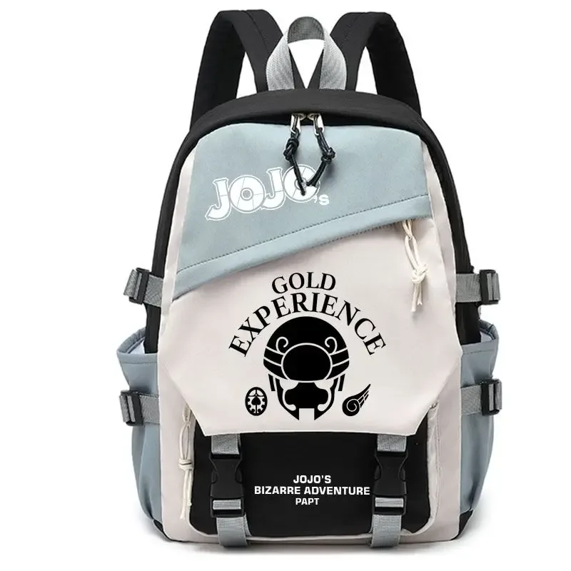 kujō jōtarō anime jojo's bizarre adventure sac à dos étudiant sac d'école toile adolescents sac à dos de voyage en plein air cadeau de mode