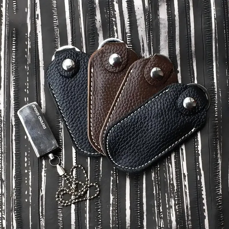 pochette de protection en cuir de vachette véritable pour clé usb, étui de rangement pour clé usb, porte-clés, accessoires
