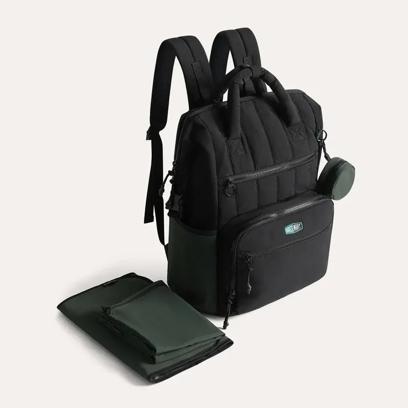 bagsmart sac à dos à couches étanche avec matelas à langer 25l mère sacs à dos à couches de grande capacité pour arrêter de sortie