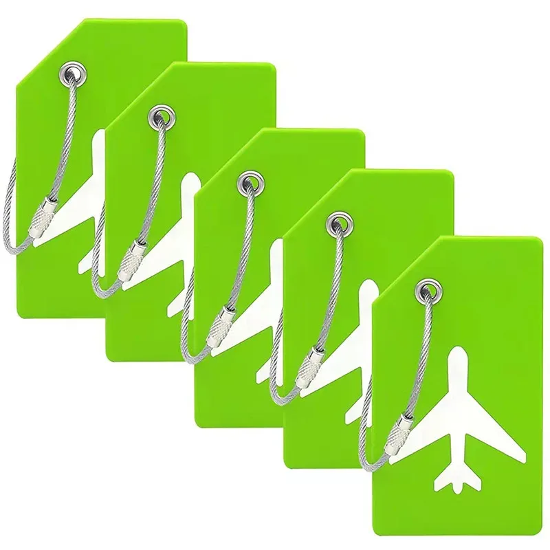 étiquette à bagages en silicone pour valises avec boucle en acier inoxydable, approuvée par la tsa, protection de la vie privée, accessoires de voyage essentiels, étiquettes à bagages