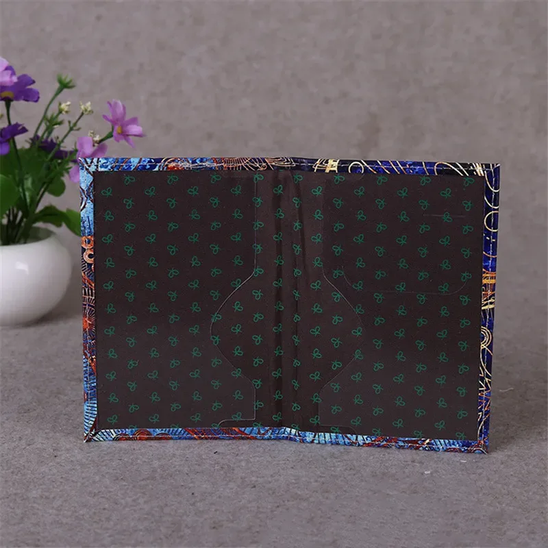 couverture de passeport ciel étoilé mode femmes hommes portefeuille de voyage en cuir pu porte-passeport paysage étui de haute qualité pour passeports