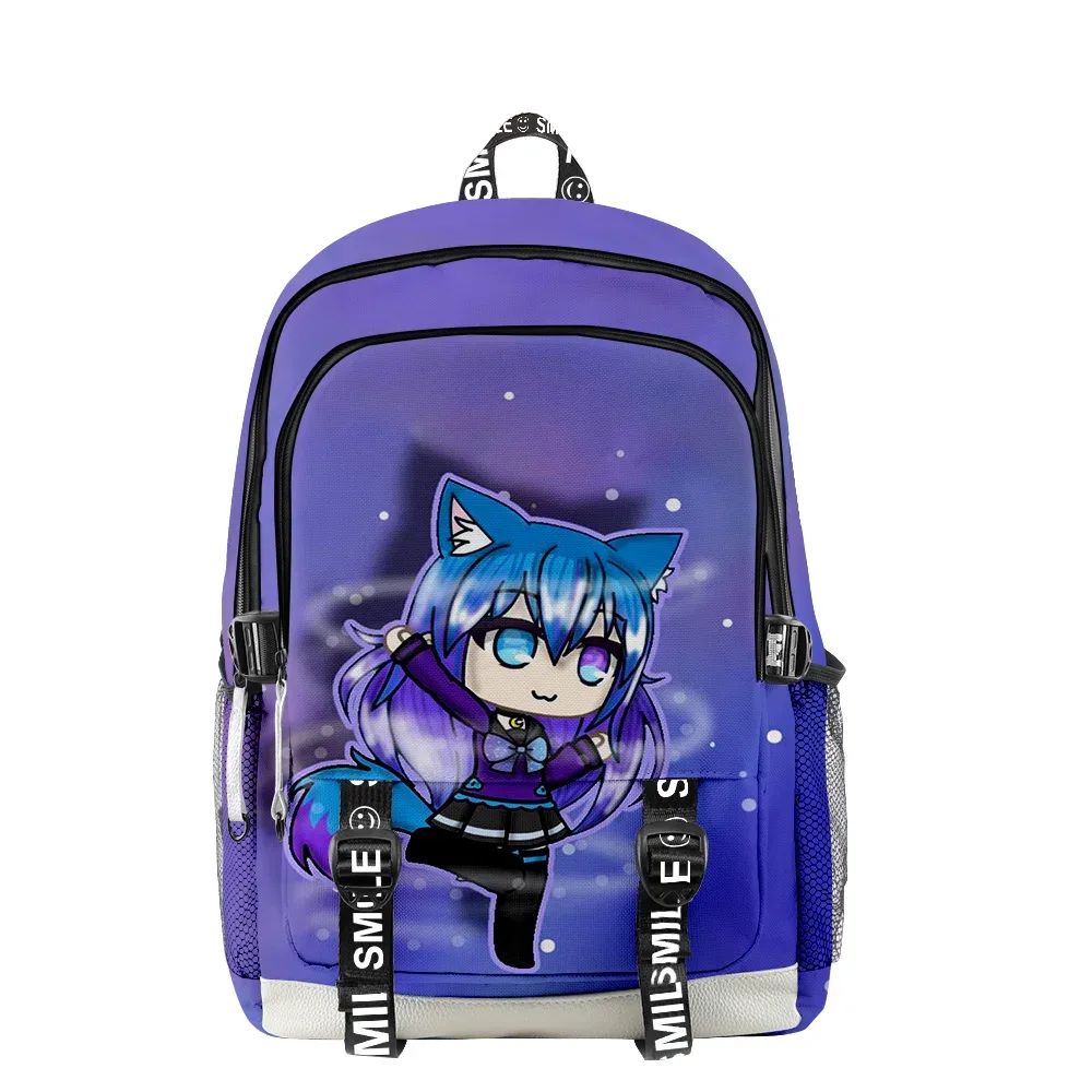 sacs d'école hip hop pour hommes et femmes, sacs de voyage amusants, impression 3d, oxford, étanche, sacs à dos multifonctions pour ordinateur portable, gacha life