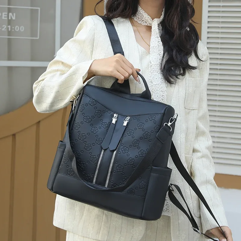 sac à dos antivol de grande capacité pour femmes, sac à main de voyage en cuir, sac à bandoulière élégant pour dames, travail, collège, usage quotidien