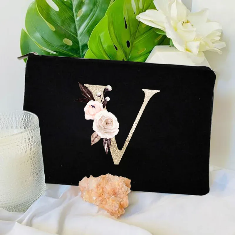 trousse de maquillage femme, pochette de voyage pour demoiselle d'honneur, organisateur de toilette, pochette de rangement pour fête de mariage, trousse à crayons pour mariée