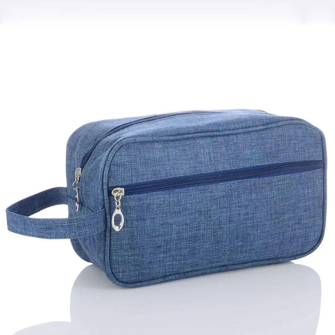 trousse de maquillage étanche pour hommes et femmes, trousse cosmétique de voyage, trousse de toilette, trousse de rangement en toile, sac à main pour poudres lavantes de beauté