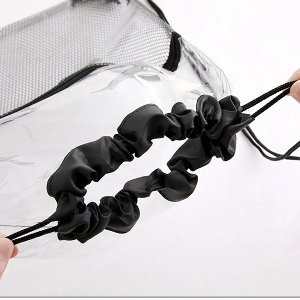 sac à dos décontracté grande capacité avec cordon de serrage, sac de plage pliable en pvc transparent, sac de randonnée étanche, sac en gelée pour la randonnée