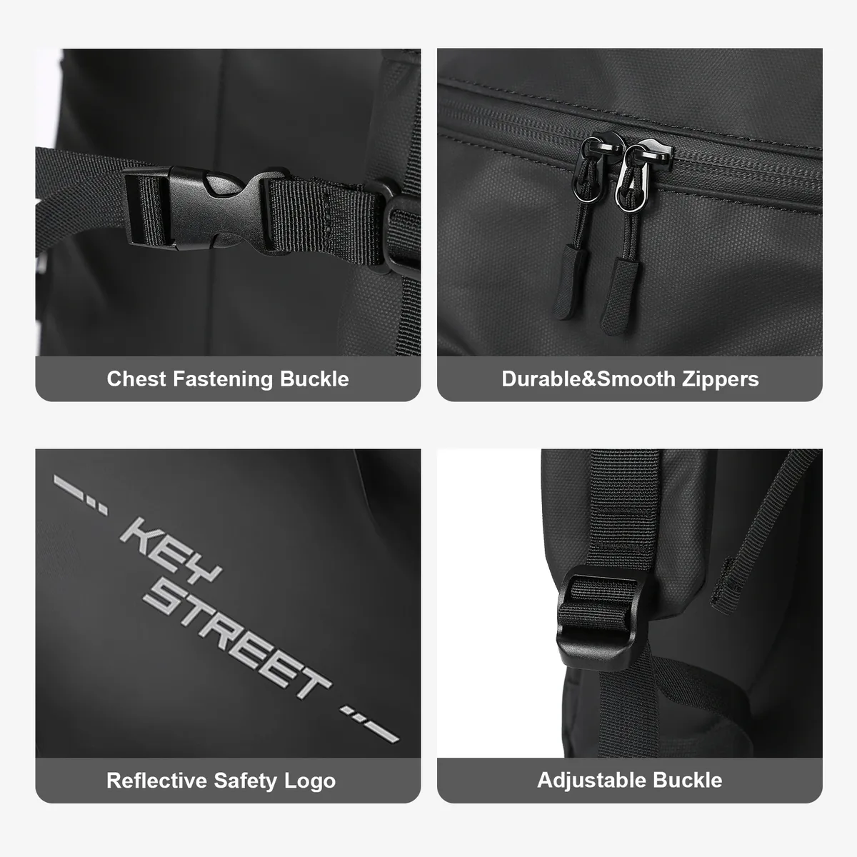 sac à dos de casque pour moto, sac de rangement de casque étanche de grande capacité, sac à dos de randonnée avec bande réfléchissante