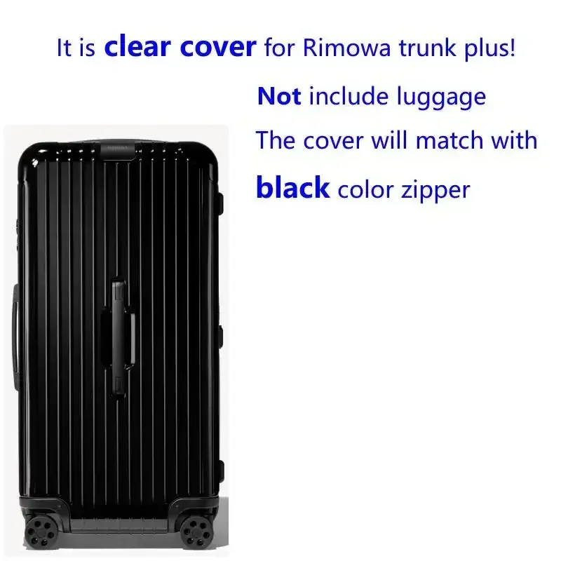 housses de bagages pour rimowa essential trunk plus, protecteur de valise avec fermeture éclair, housse en pvc épais, accessoires de voyage, 33 pouces