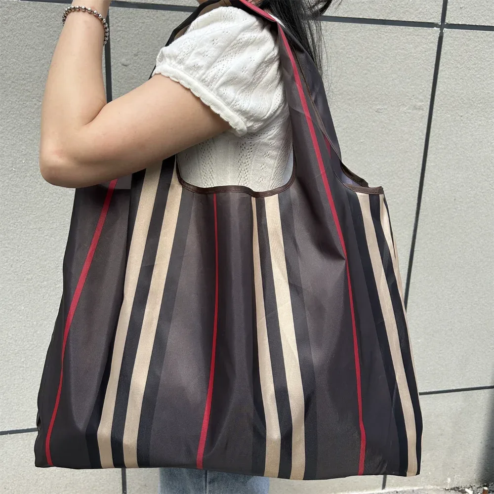 sac de courses pliable de grande capacité en tissu oxford, sac fourre-tout écologique, sac à bandoulière de voyage imperméable, sac à main réutilisable