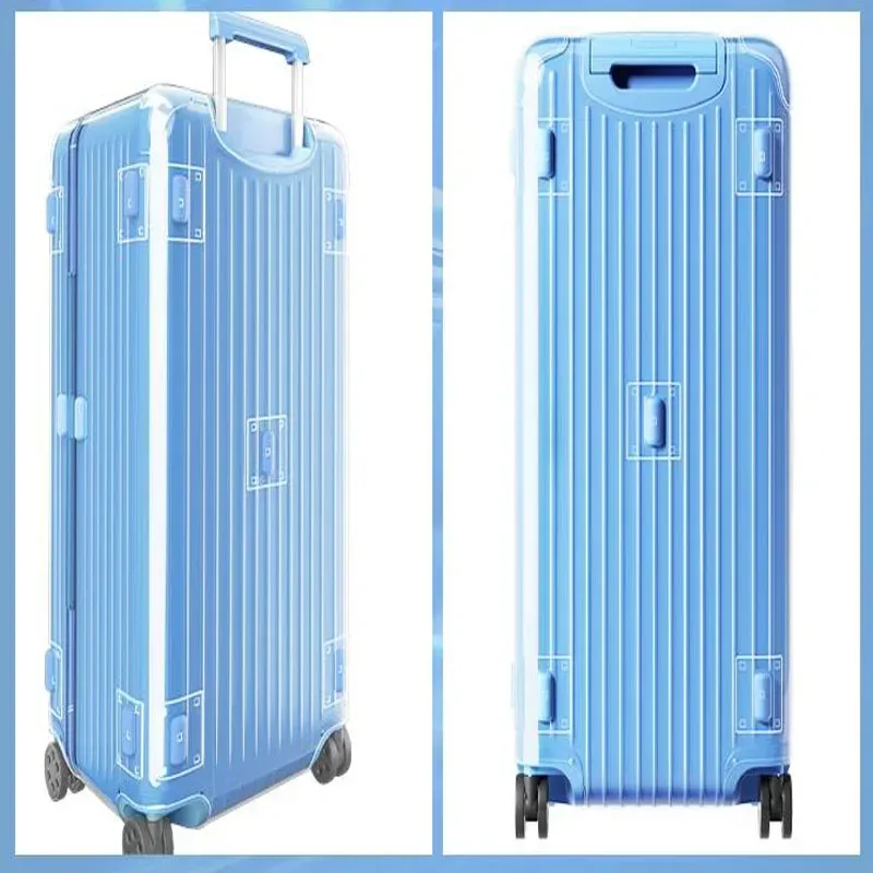 housses de bagages pour rimowa essential trunk plus, protecteur de valise avec fermeture éclair, housse en pvc épais, accessoires de voyage, 33 pouces
