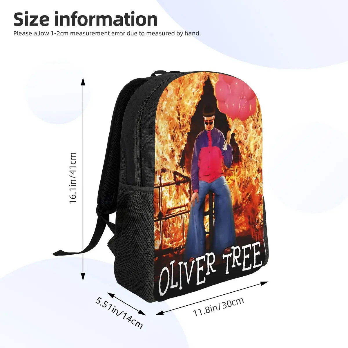 sac à dos de mode oliver tree léger pour lycée et affaires, motif « ugly is beautiful », sac à dos de jour pour hommes et femmes, sac à bandoulière pour l'université