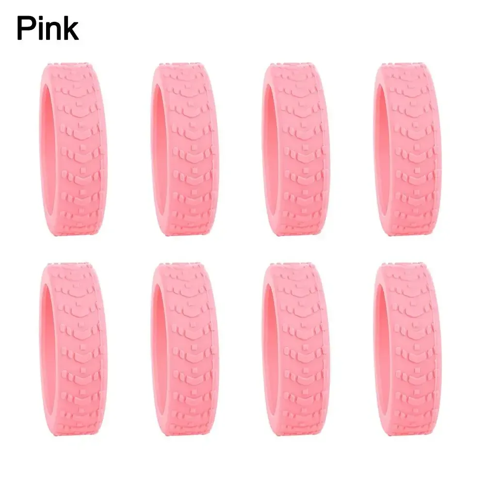 8 pièces bagages de voyage roulettes chaussures valise en silicone roues housse de protection réduire le bruit boîtier de chariot roulettes couverture