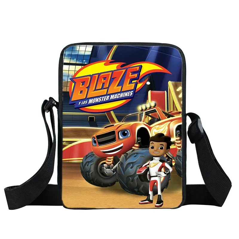 sac à dos blaze and the monster machines, 3 pièces, sac d'école pour enfants avec sacs à bandoulière, trousse à crayons, sac à dos blaze car pour garçons et filles