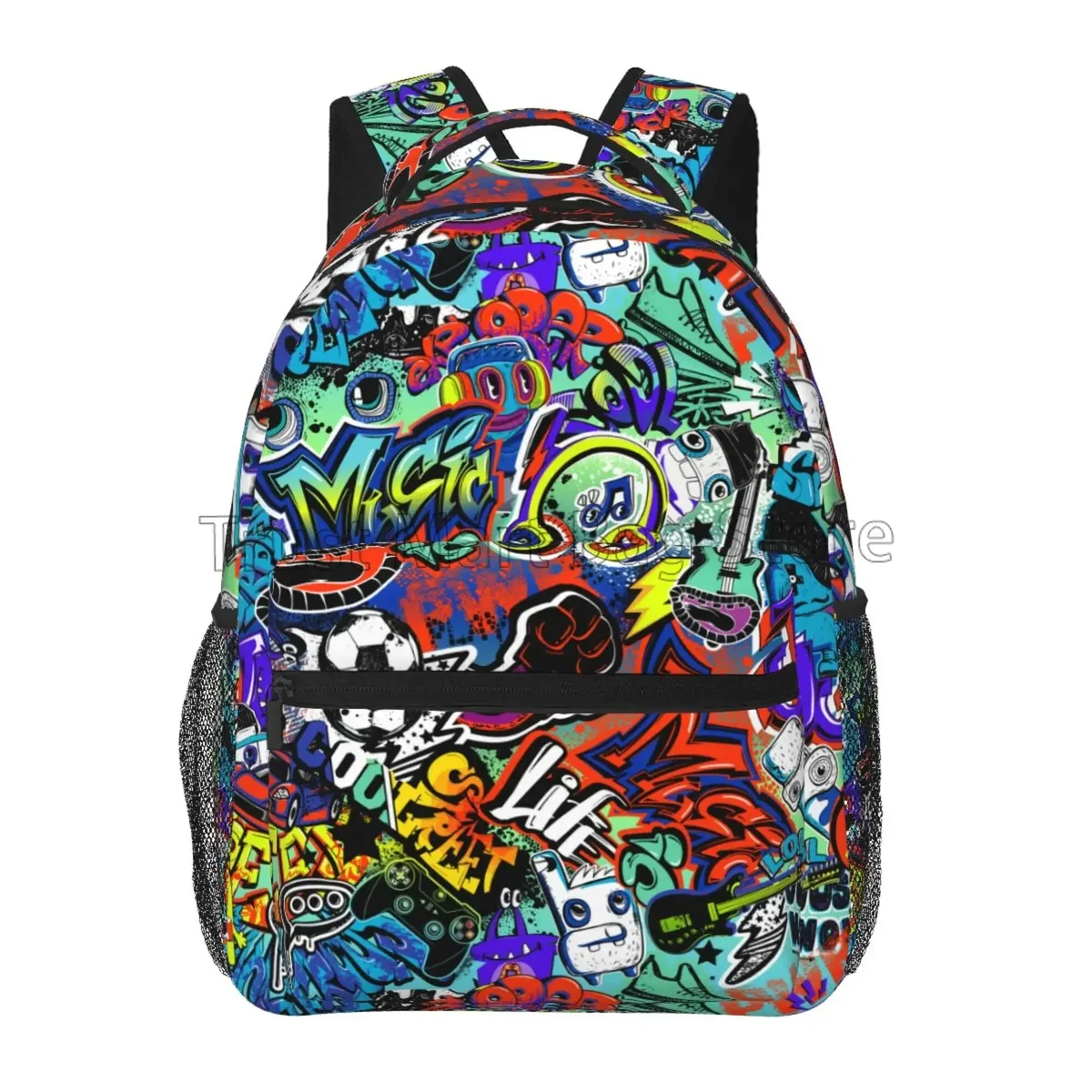 sac à dos de voyage imprimé pop art unisexe, collection de bandes dessinées américaines, sacs à dos pour ordinateur portable de grande capacité, cartable scolaire pour adolescents