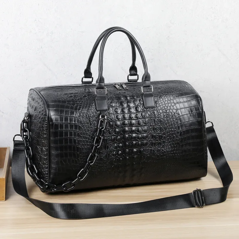 Sac à main de voyage de grande capacité pour homme, sac à bandoulière en PU, sac à bandoulière pour voyage d'affaires, étanche, initié à la gym, fitness, bagages de sport