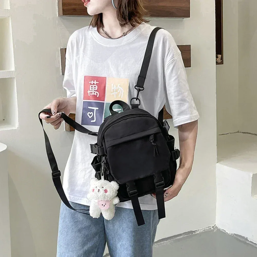 mode kawaii mini sac à dos femmes sac à bandoulière pour adolescentes multi-fonction petit sac à dos dames travle école sacs à dos