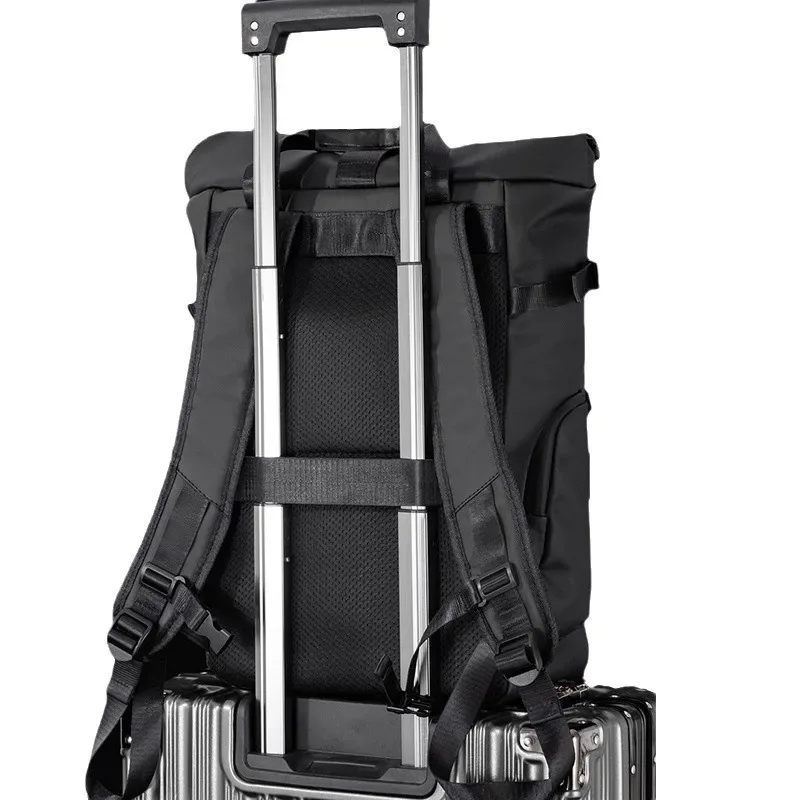 nouveau sac à dos de voyage à la mode de grande capacité à la mode fonctionnel sports de plein air sac à dos pliant enroulable sac décontracté pour hommes